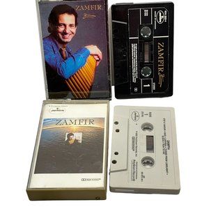 Zamfir Cassette Lot of 2 Self Titled / Fantasy New Age Pan Flute Music
